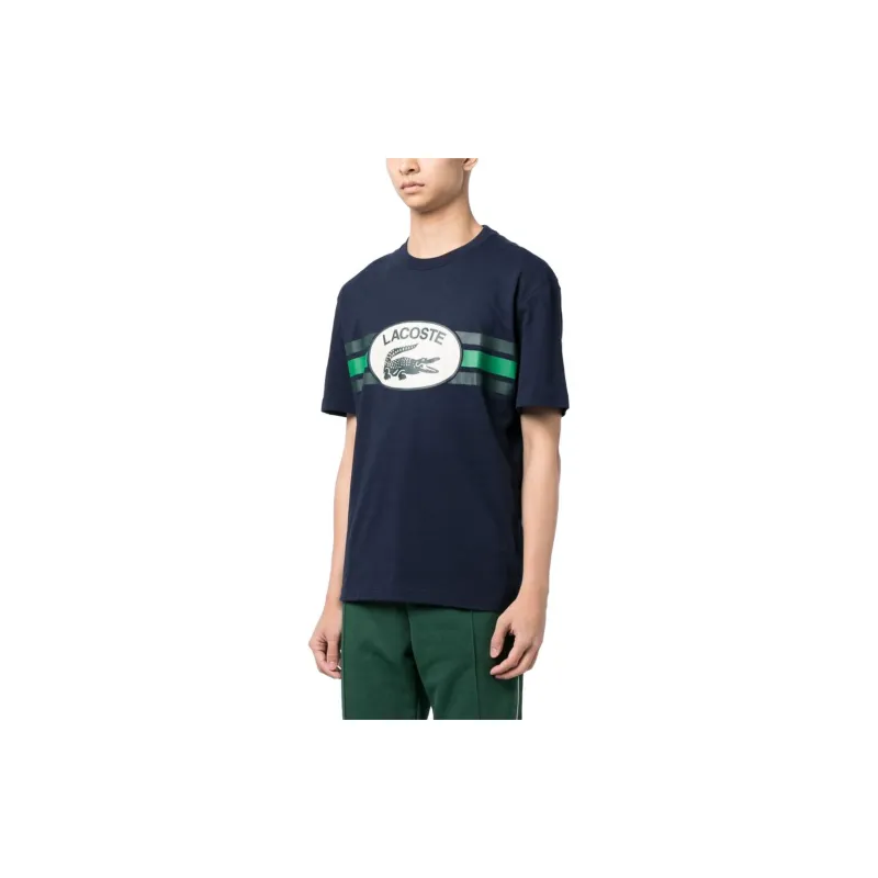 LACOSTE Monogram-print Cotton T-shirt-3