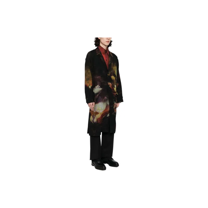 Yohji Yamamoto Pour Homme Coats Men's Black-3