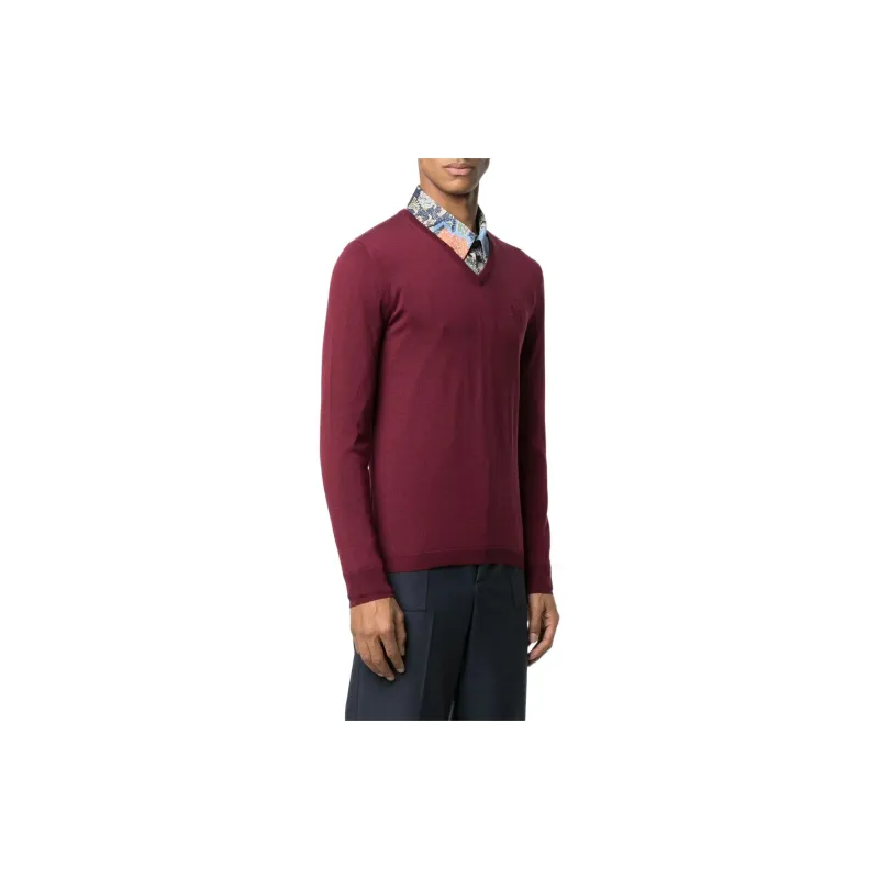 GUCCI SS22 Sweater Men's Burgundy-2