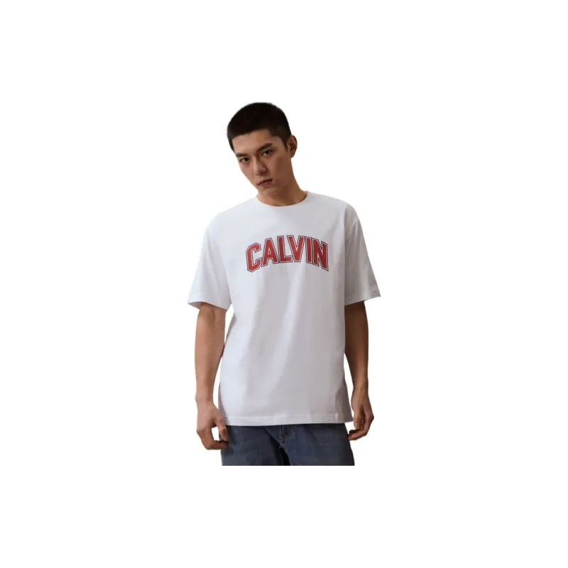 CK/Calvin Klein T Shirt Unisex Moon White-4