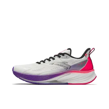 Anta Cushioning Wear-Resistant Low-Top Nitrogen Technology Casual Running Shoes Men's White Purple Red
