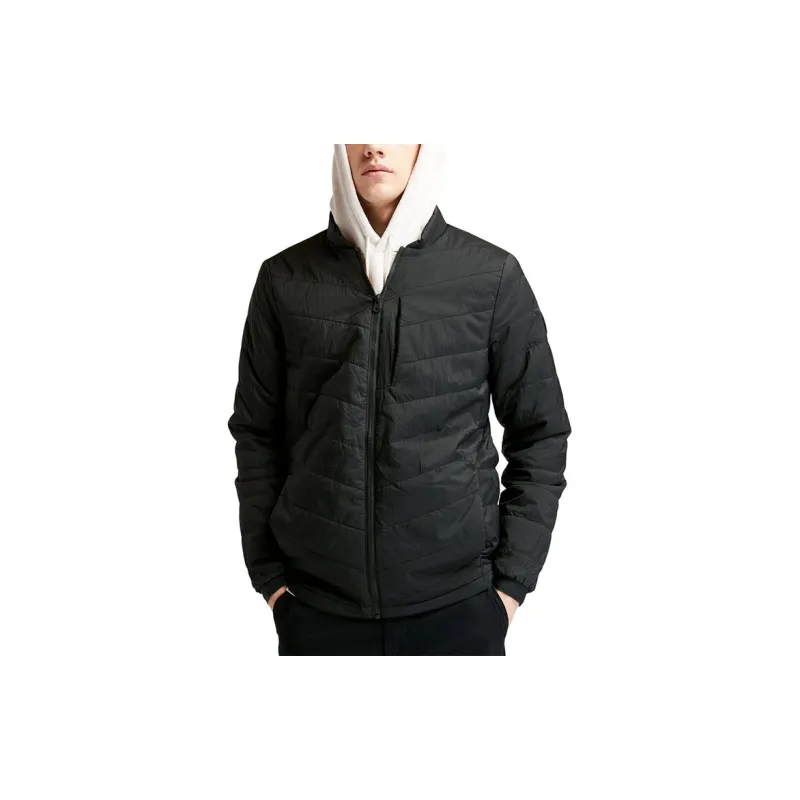 Timberland Solid Color Detachable Hood Puffer Jacket Men's Medium Blue-8