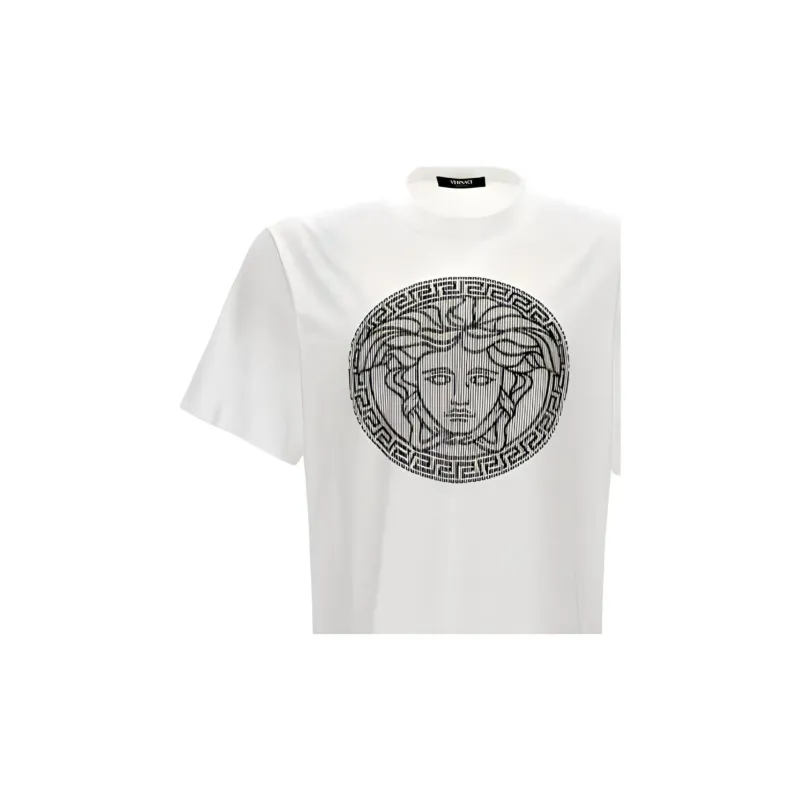 VERSACE Medusa Sliced Crewneck T-Shirt-6