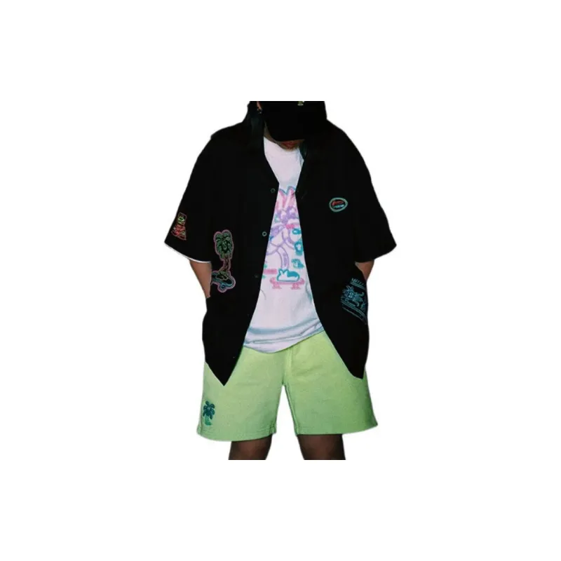 LiNing Casual Shorts Men's Fluorescent Ice Yellow-2