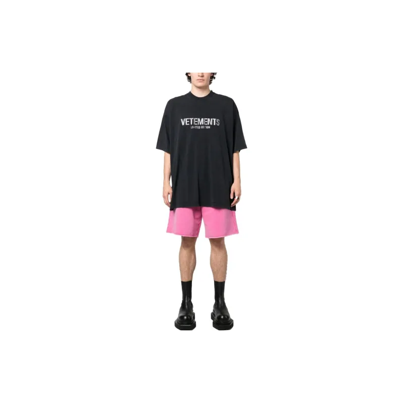 Vetements Casual Shorts Men's Peach Pink-1
