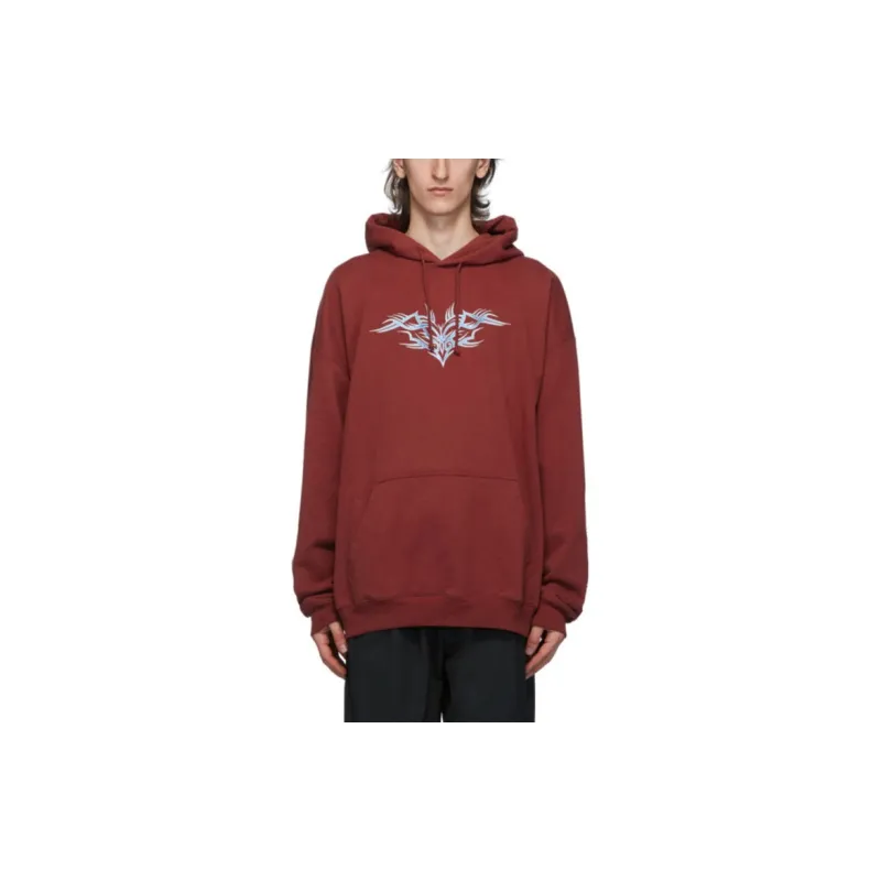 Vetements Sweatshirts Unisex Burgundy-1