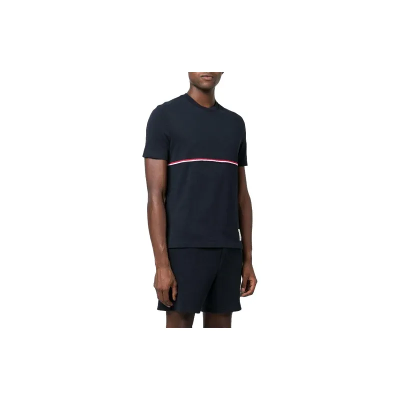 THOM BROWNE Rwb Striped Crewneck T Shirt-3