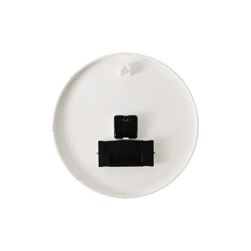 TELESONIC 2024 Sweeping Seconds Movement Plastic Wall Clock Unisex White Coffee Gold Blue-1