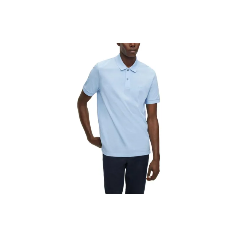 HUGO BOSS Logo embroidered Cotton Piqué Polo Shirt-1