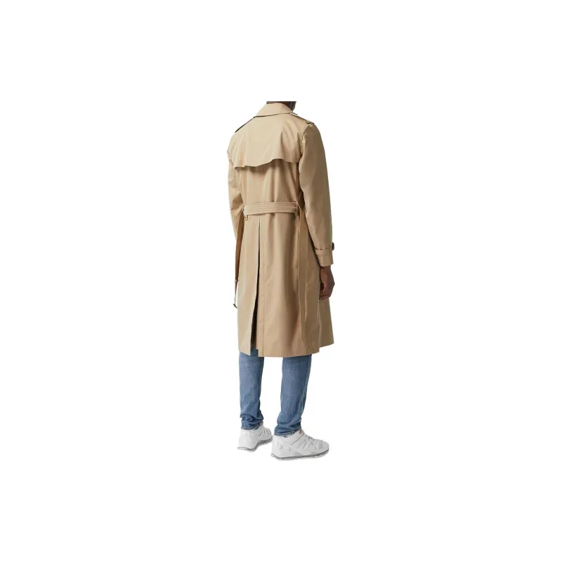 Burberry Trench Coat Men's Gray Yellow-2
