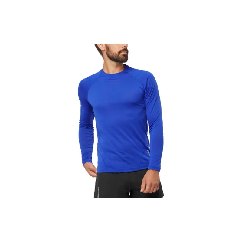 SALOMON CROSS RUN Long Sleeve T-Shirt T-Shirt Men's Blue-1