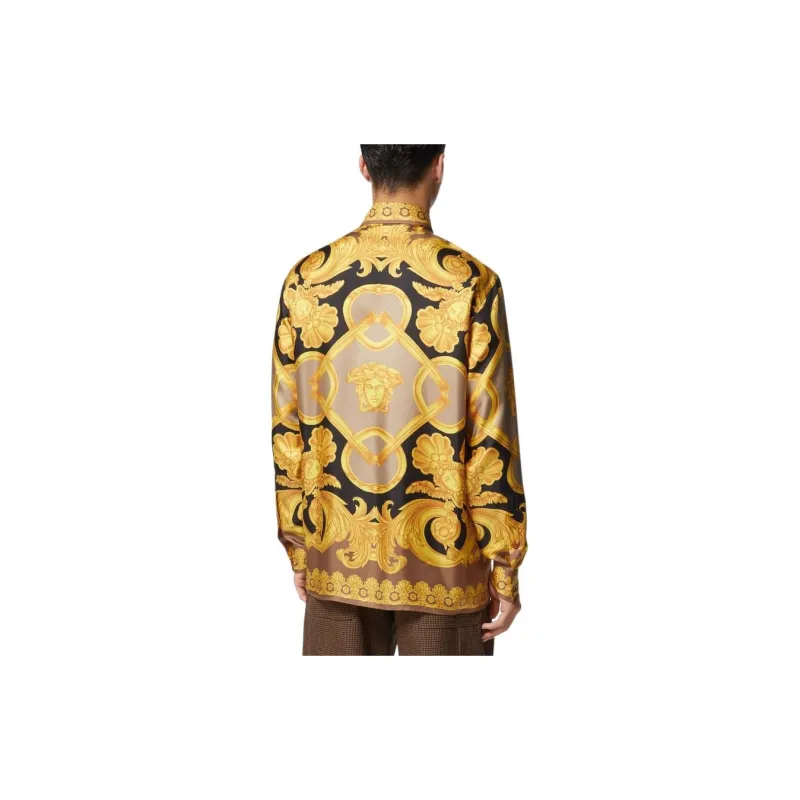 VERSACE Shirts Men Gold-3