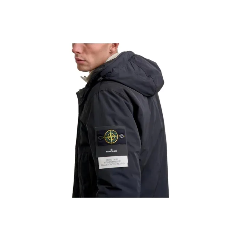 STONE ISLAND Logo Patch Hooded Jacket-5