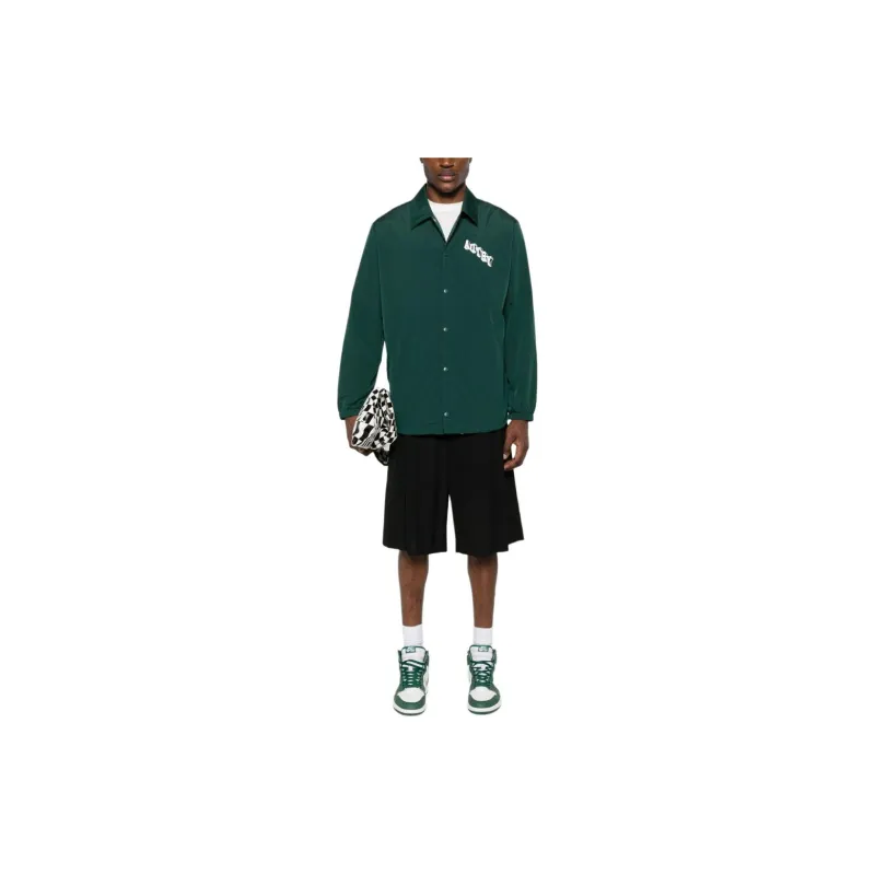 AUTRY Logo Printed Textured Coach Jacket-1