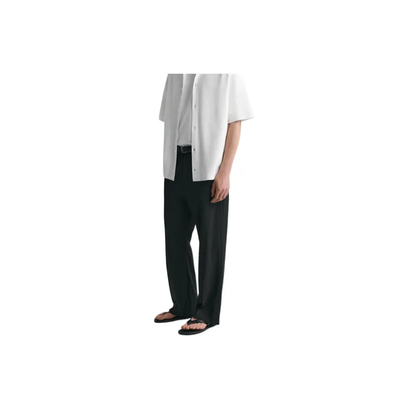 ZARA Casual Pants Men Black-4