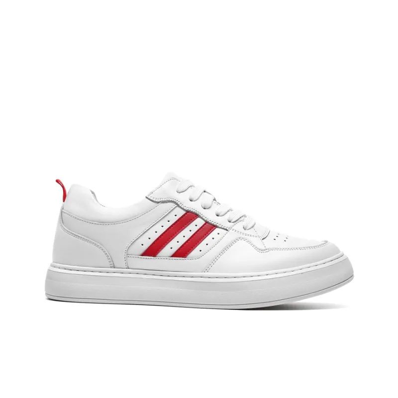 He Jinchang Anti Slip Wear Resistant Low Top Skateboard Shoes Men's White-1