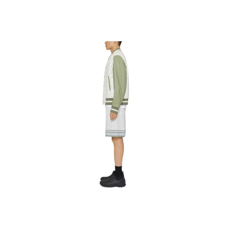 GIVENCHY FW24 Leather Jacket Men's Almond Green-3