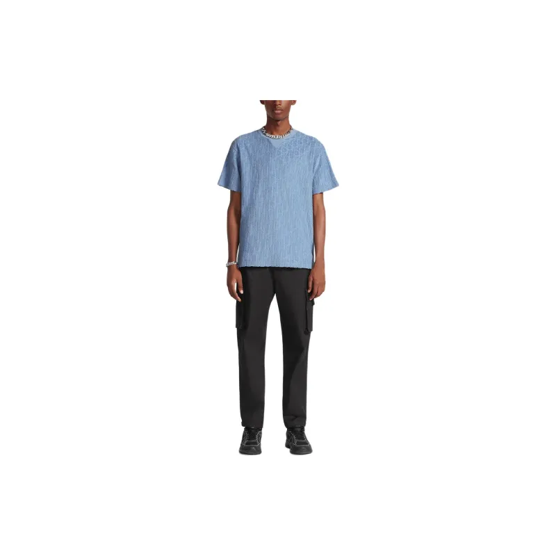 DIOR T Shirts Men Blue-2