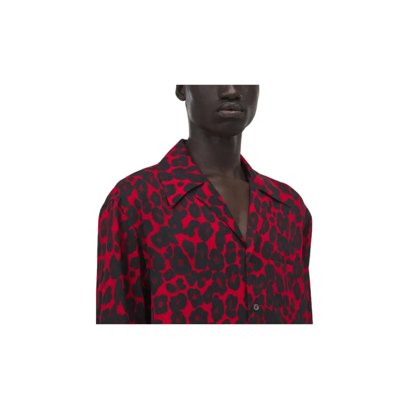 Alexander McQueen Leopard Printed Long Sleeved Shirt-4