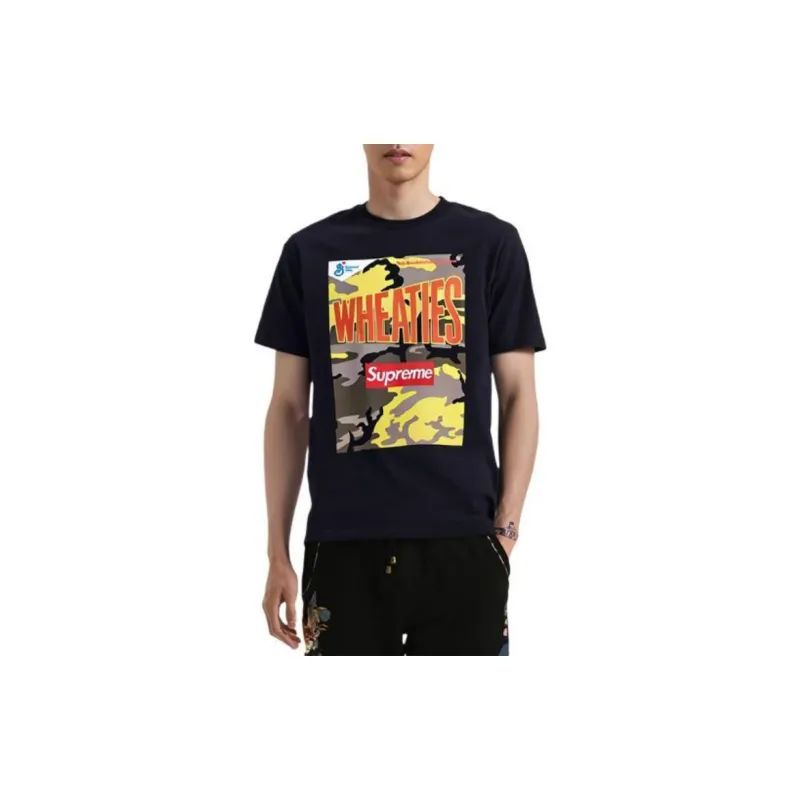 Supreme Wheaties Tee Black-1