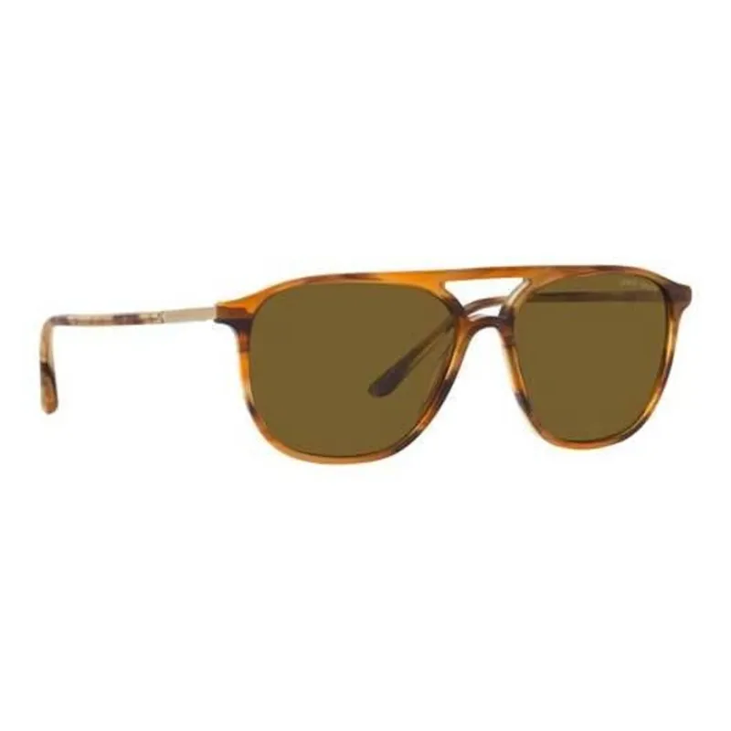 GIORGIO ARMANI Aviator Sunglasses Men's Brown-1