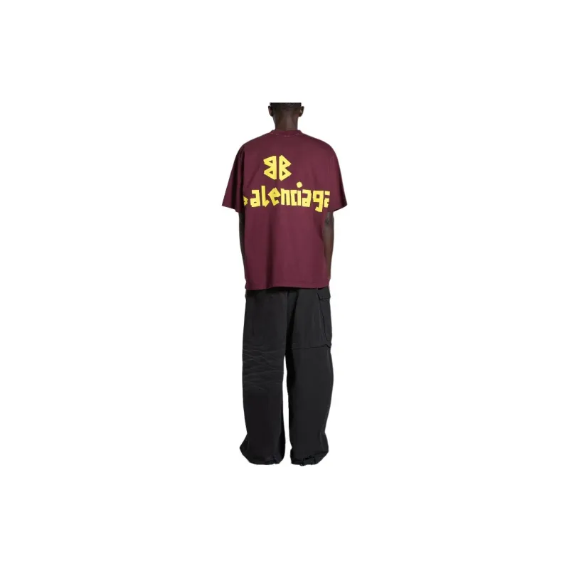 Balenciaga Tape Type Medium Fit T Shirt-3