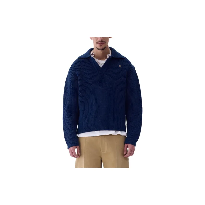 RECTO Knitwear Men's Ink Marine Blue-2
