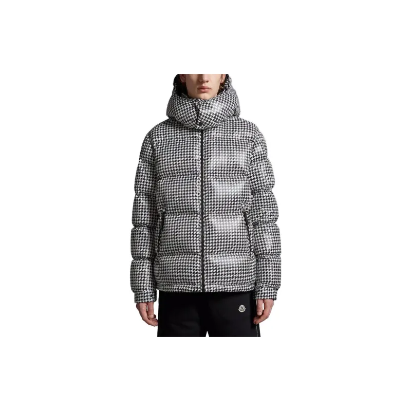 Fragment Design X MONCLER GENIUS MONCLER GENIUS X Fujiwara Hiroshi FRGMT Down Jackets Unisex Black White-1