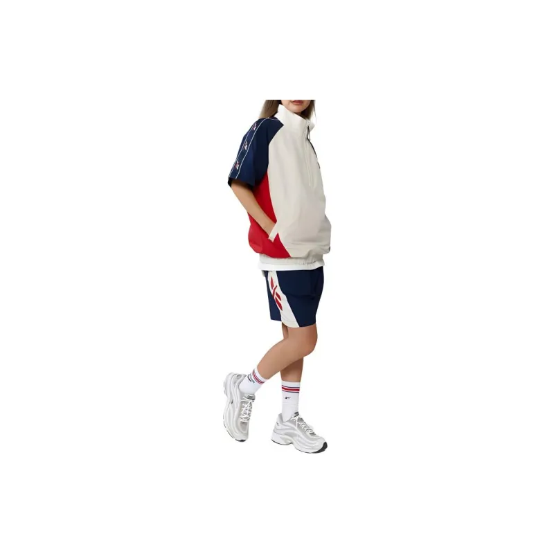 Reebok Vector Block Jackets Coats Unisex Beige/Navy-4