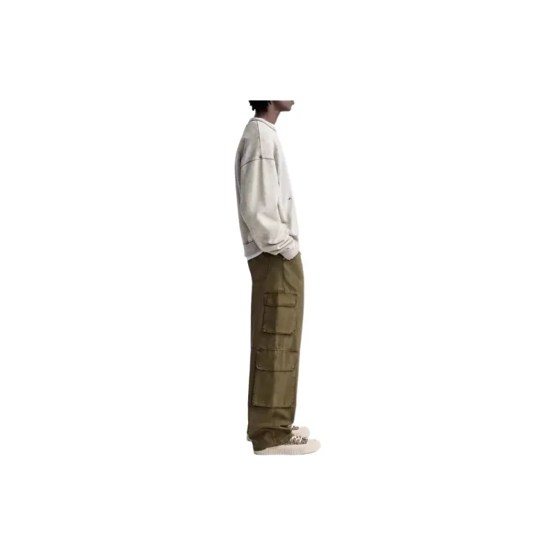 ZARA Cargo Pants Men's Dark Khaki-3
