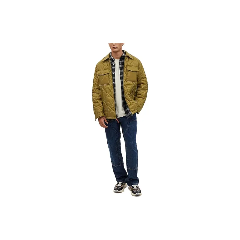 COACH Puffer Jacket Men's Olive Green-2