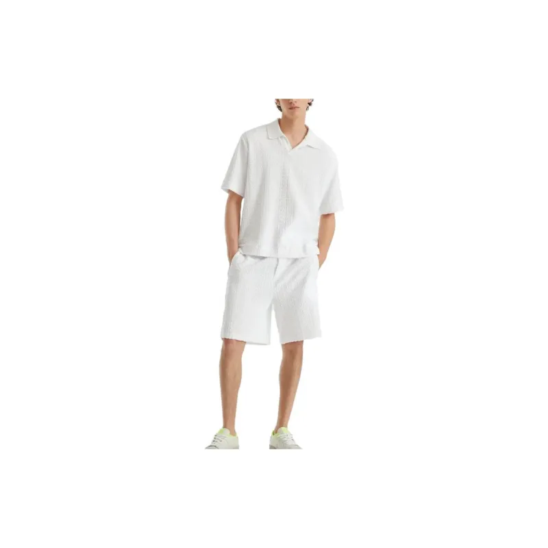 FENDI Polo Shirts Men White-2