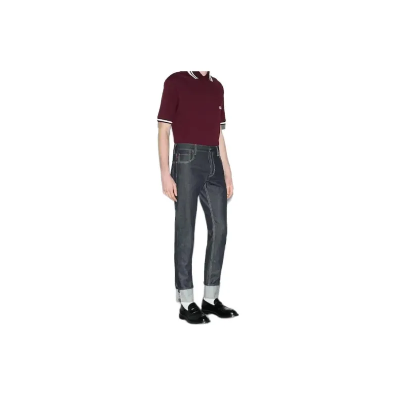GUCCI Jeans Men Blue-3