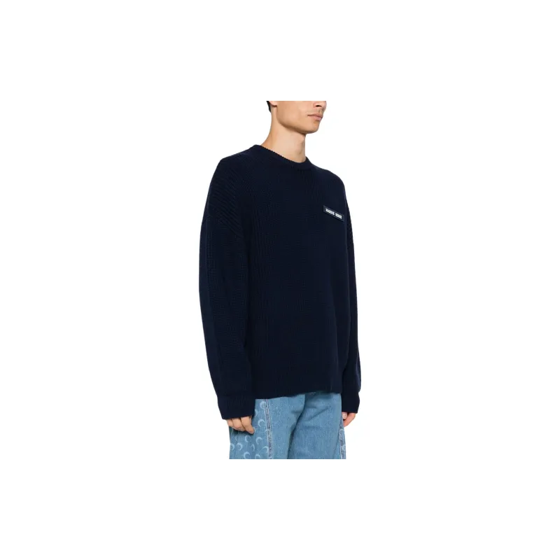 Marine Serre Fisherman Logo Patch Knitted Sweater-3