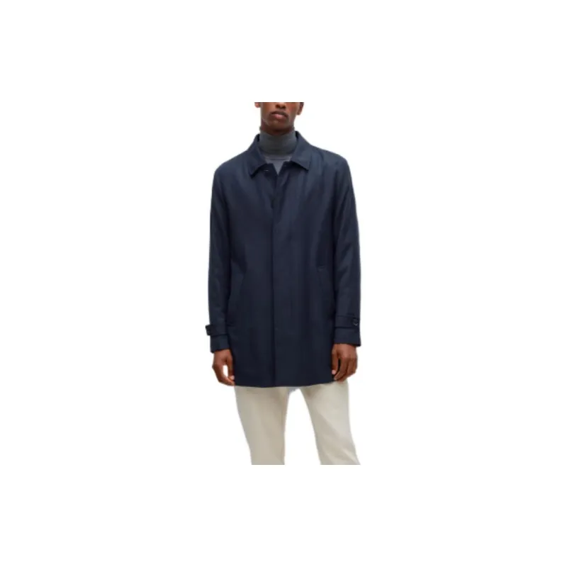 HUGO BOSS Coats Men Dark Blue-1