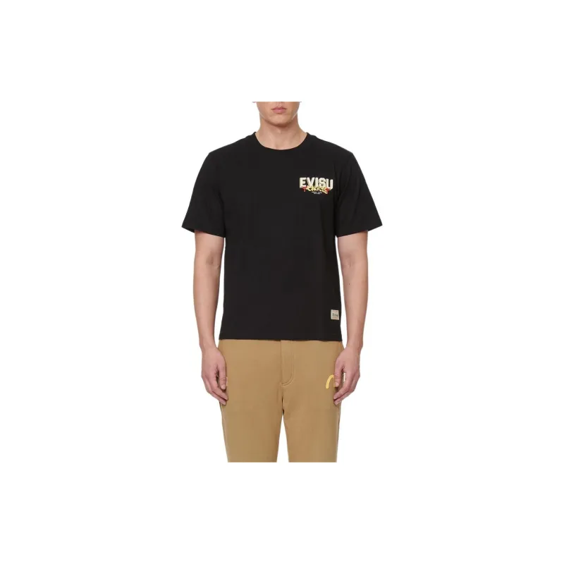 EVISU T Shirts Men Black-2