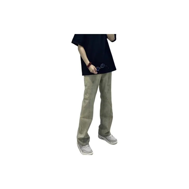 TESTUNG Classic Jeans Style Unisex Yellow Mud Tone-4