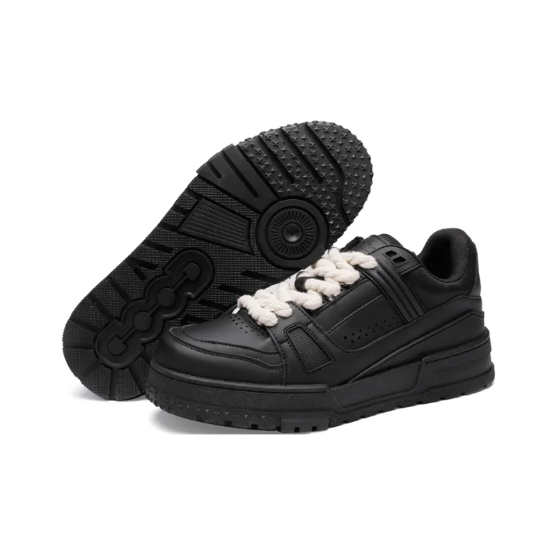 Flange Bullo Low Top Skateboard Shoes Unisex Black-4