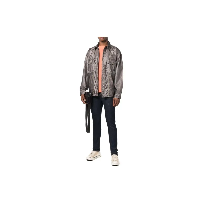 DIESEL Jackets Men Gray-1