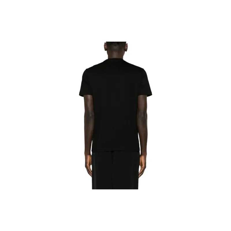VERSACE Cartouche embellished Cotton T shirt-2