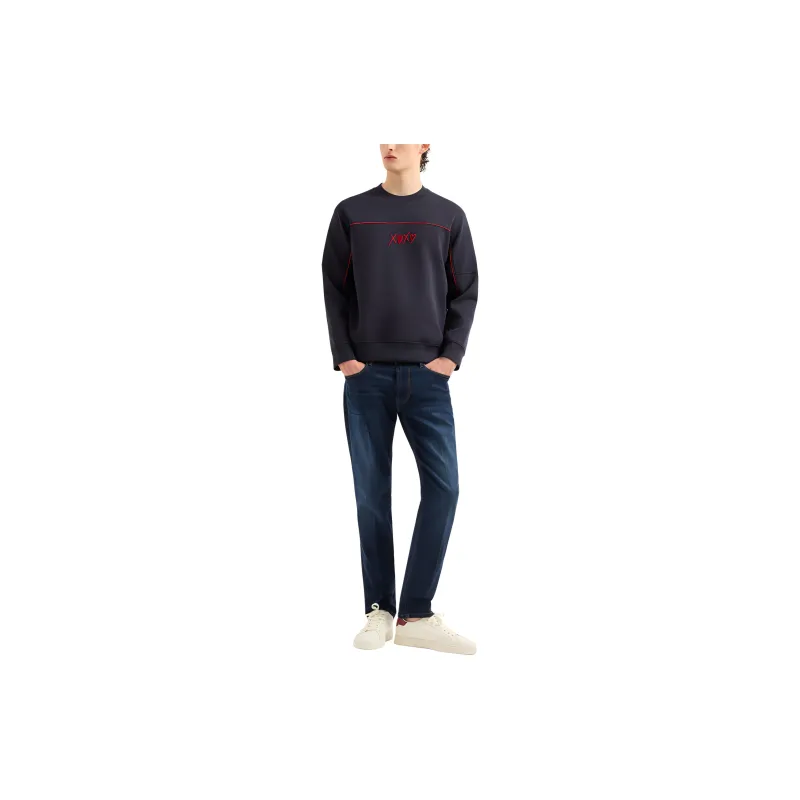 EMPORIO ARMANI Jersey Sweatshirt With Piping-1