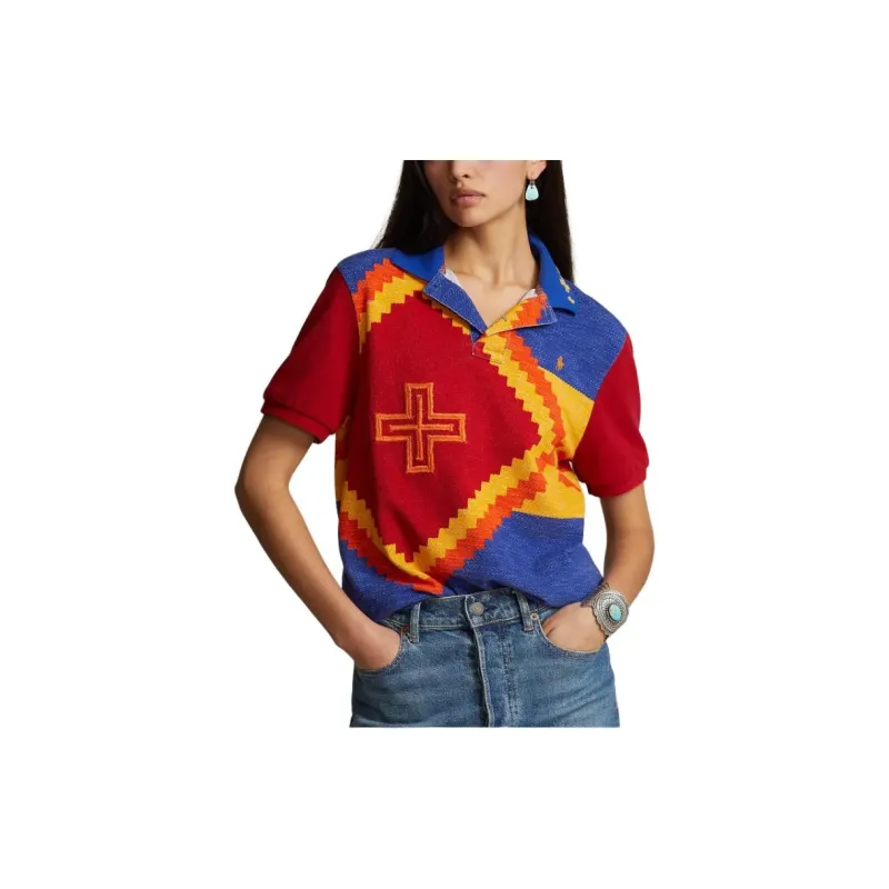 Polo Ralph Lauren PRL X Naiomi Glasses Mesh Shirt Polo Shirt Unisex Multicolor-2