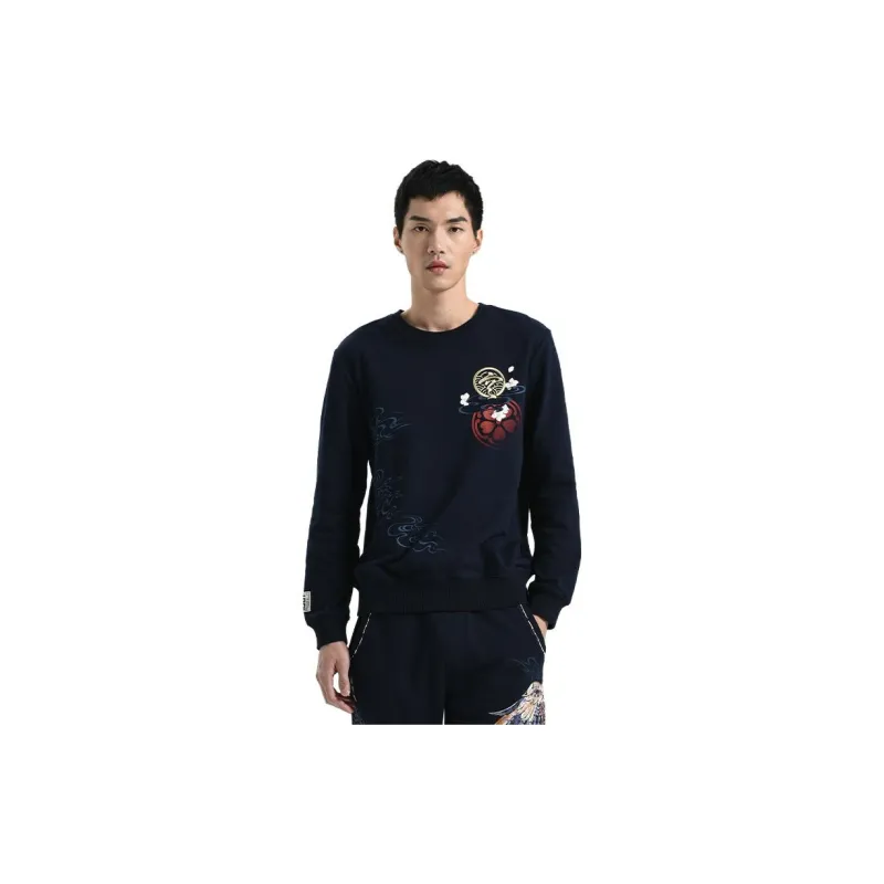 ONIARAI Sweatshirts Men Navy Blue-4