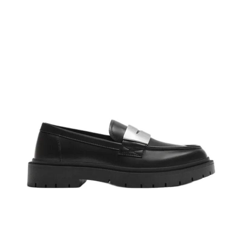 ZARA Loafers Men Black-1