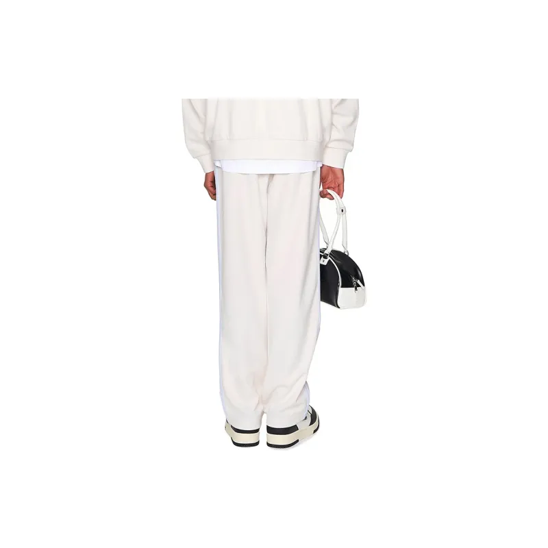 Nerdy Casual Pants Unisex Cream-7