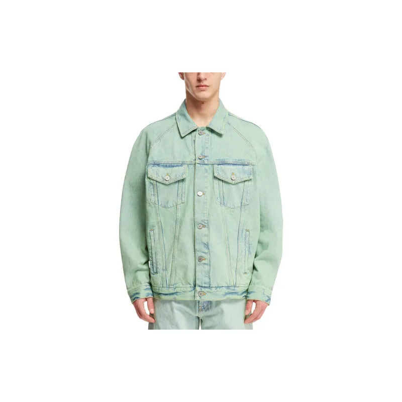 PALM ANGELS Overdyed Buttoned Denim Jacket-2