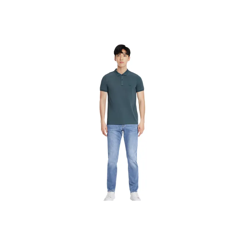 Calvin Klein Polo Shirts Men Blue Gray-4