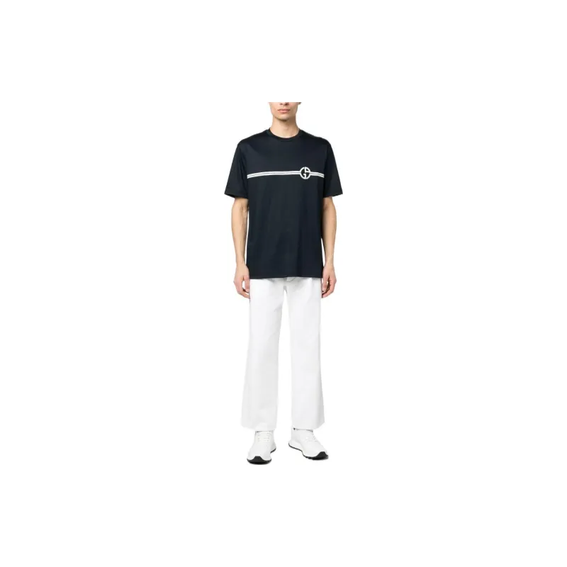 GIORGIO ARMANI T Shirts Men Blue-1