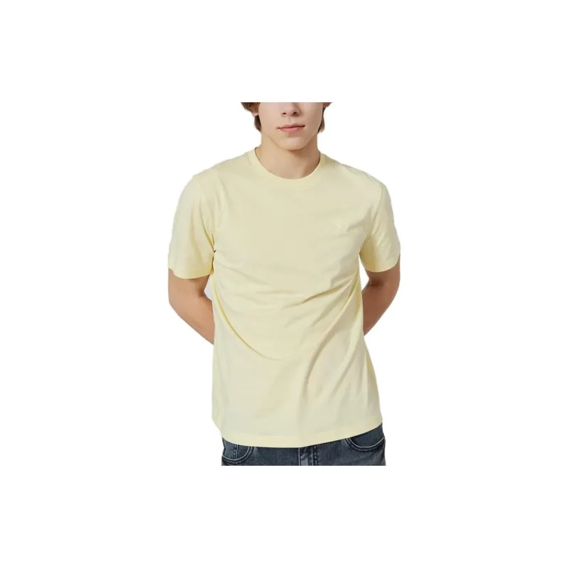 GUESS T-Shirts Men Light Yellow-2