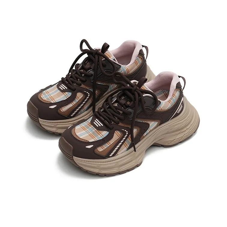 MASOOMAKE Height Increasing Low Top Chunky Sneakers Women's-11
